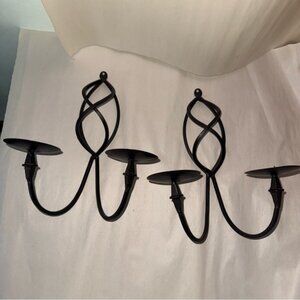 Sophisticated Black Candle Holder Set